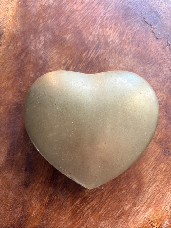 Other - Heart Shaped Brass Trinket Box -
